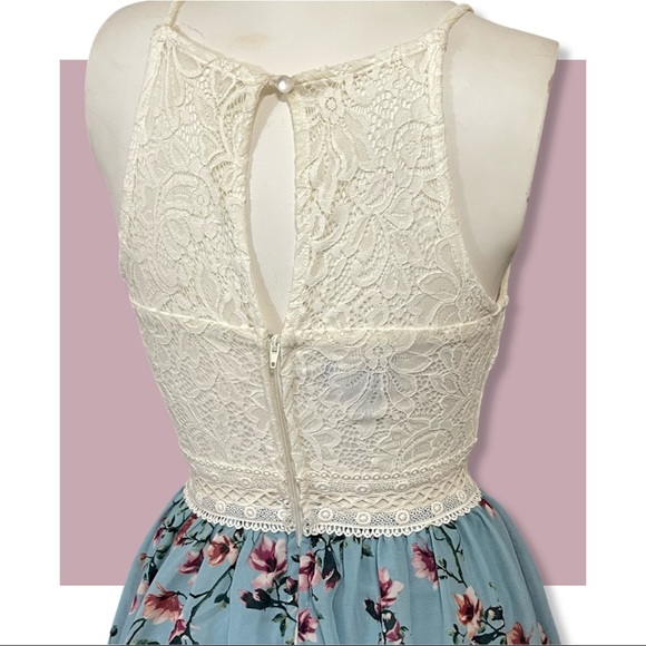 By & By Lace floral summer mini dress S (3) - Picture 5 of 7